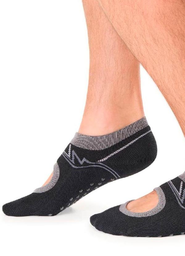 Rovitex - Meia Masculina para Pilates Preto