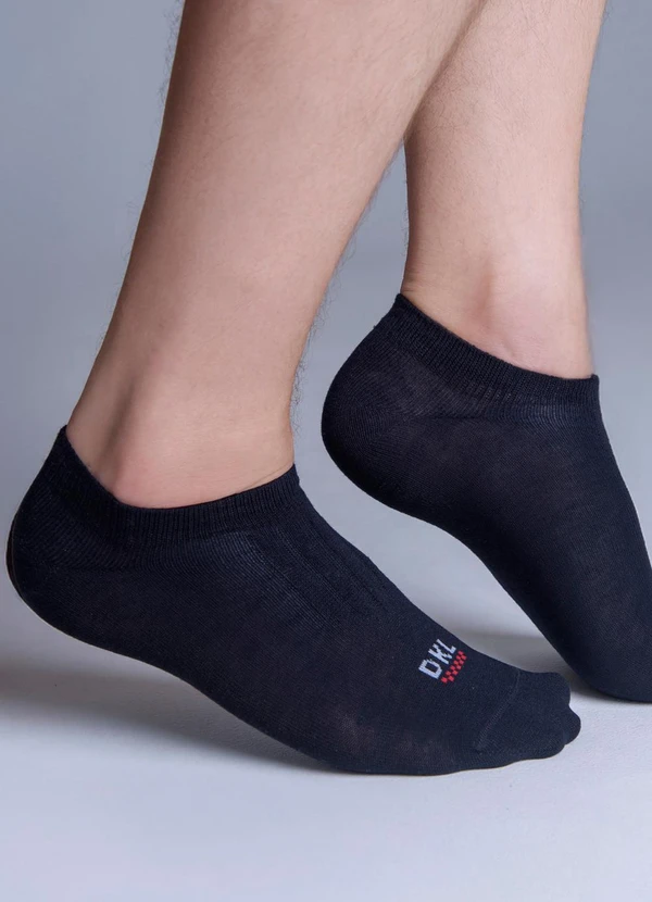 Dukali - Meia Sapatilha Masculina Preto