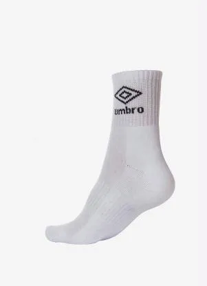 Tripack Unisex Umbro Cano Alto (Branco) - UMBRO