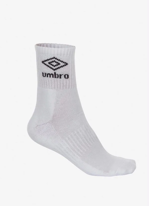Umbro - Tripack Unisex Umbro Cano Alto Branco
