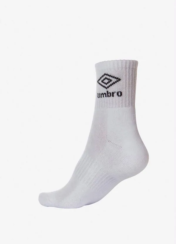 Umbro - Tripack Unisex Umbro Cano Alto Branco 2