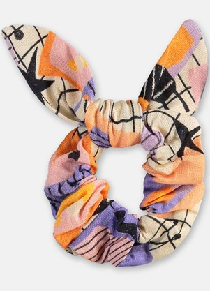 Três e Já - Amarrador de Cabelo em Viscolinho Branco - TRÊS E JÁ