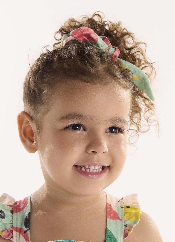 Três e Já - Amarrador de Cabelo Infantil Verde