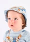 Up Baby - Bucket Hat Bebê Unissex Suedine Branco - variação: Azul