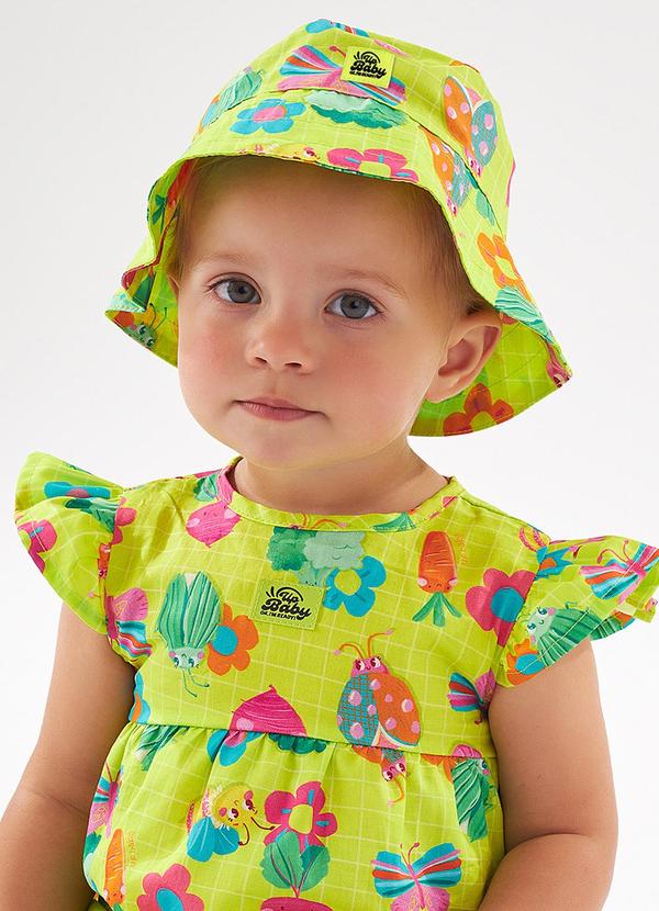 Up Baby - Bucket Hat Infantil para Menina Verde