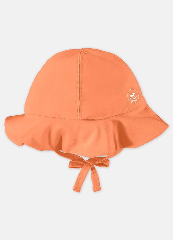 Up Baby - Chapéu Malha Proteção Uv Fps +50 Laranja
