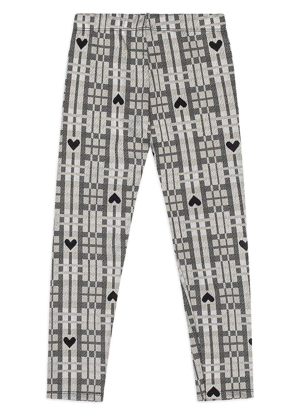 Quimby - Conjunto Blusão Laço Legging Xadrez Preto 6