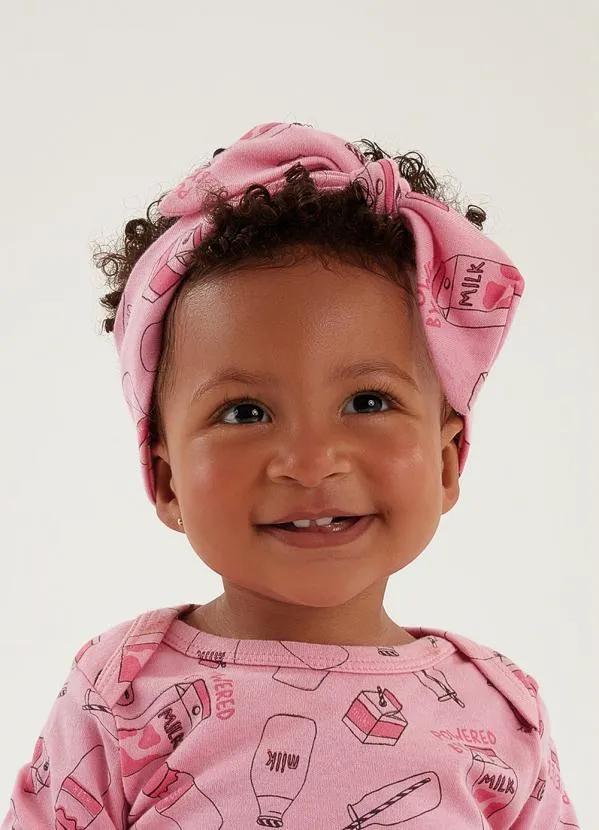 Up Baby - Faixa de Cabelo Essentials Rosa Pink