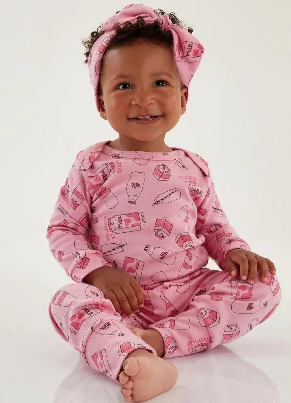 Up Baby - Faixa de Cabelo Essentials Rosa Pink 2