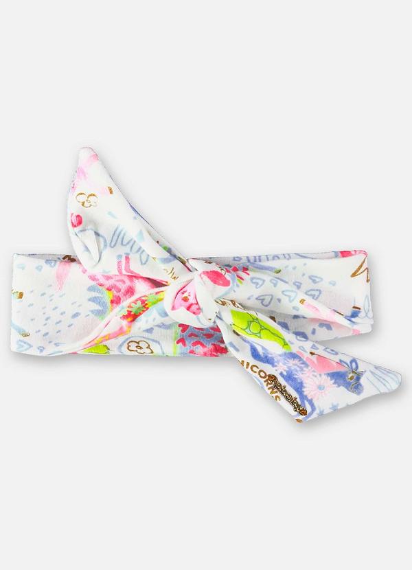 Up Baby - Faixa de Cabelo para Bebê Menina Off White