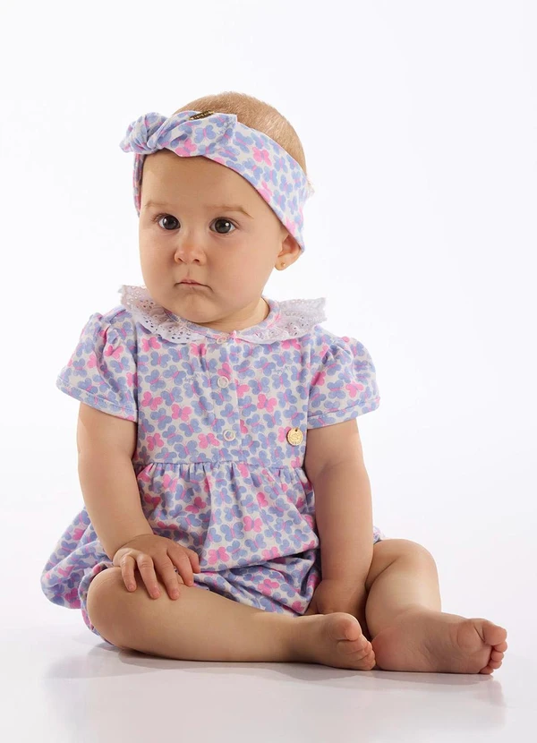 Up Baby - Faixa de Cabelo Suedine Bebê Bege