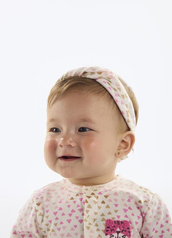 Up Baby - Faixa de Cabelo Suedine Bebê Roxo