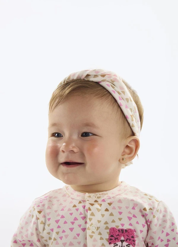 Up Baby - Faixa de Cabelo Suedine Bebê Roxo