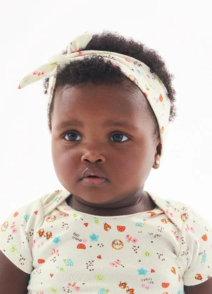 Up Baby - Faixa Essentials para Bebê Menina Bege - UP BABY