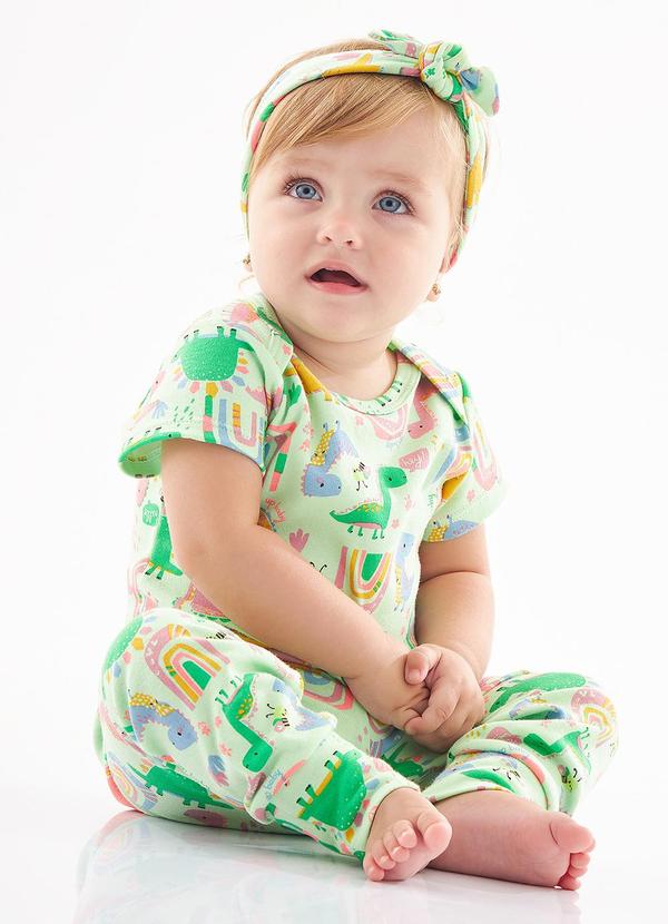 Up Baby - Faixa Essentials para Bebê Menina Verde 2