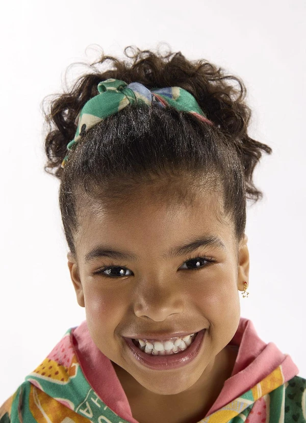 Três e Já - Kit com 2 Amarradores de Cabelo Verde 1