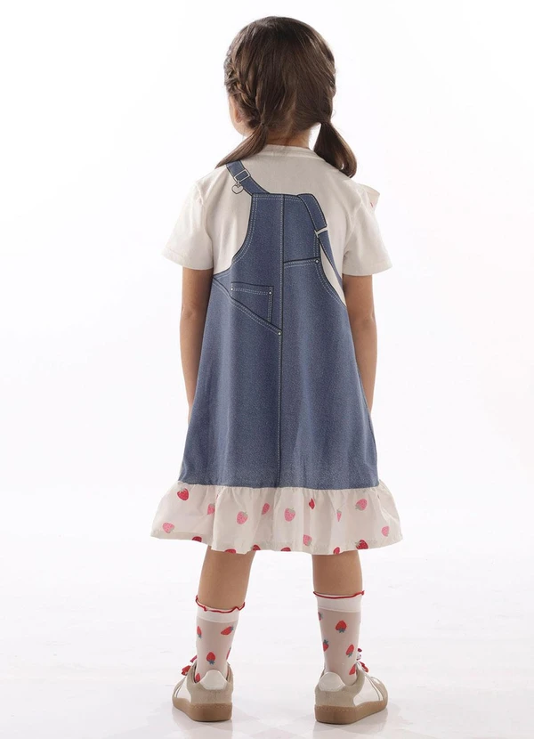 Up Baby - Vestido Cotton Laço Babados Branco 2