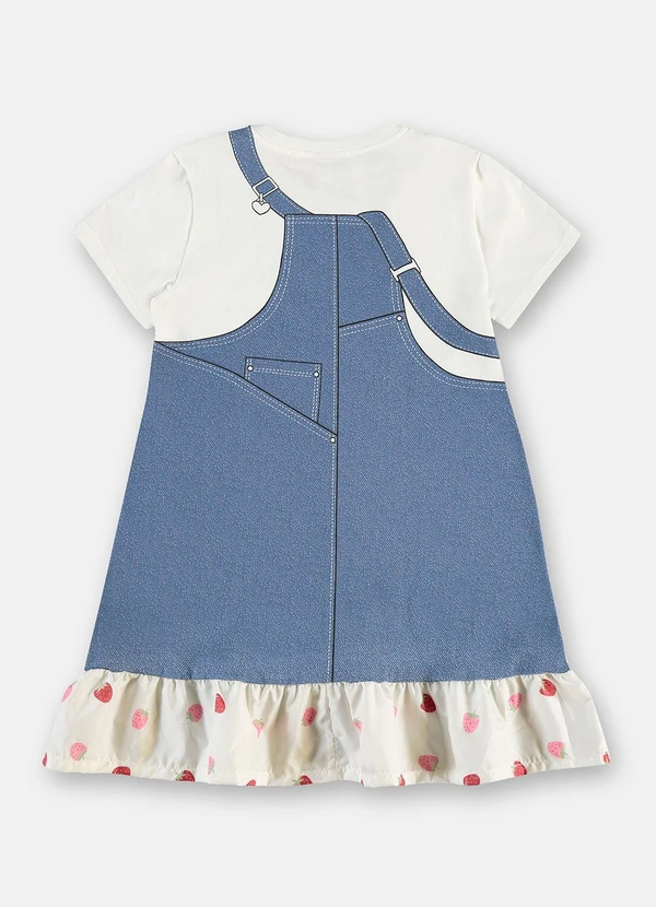 Up Baby - Vestido Cotton Laço Babados Branco 5