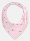 Up Baby - Babador Bandana Bebê Menina Suedine Azul - variação: Rosa