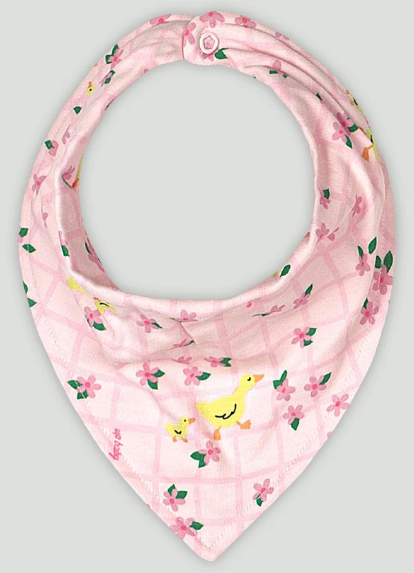 Up Baby - Babador Bandana para Bebê Menina Rosa