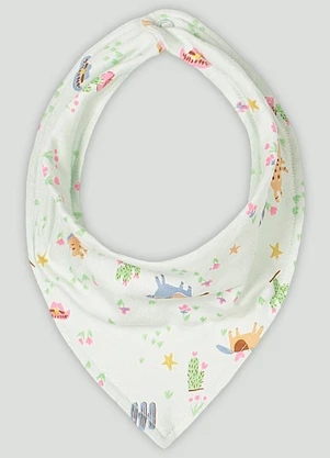Babador Bandana para Bebê Menina Up Baby Verde - UP BABY