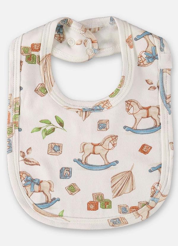 Up Baby - Babador Comfy Unissex para Bebê Off White 2