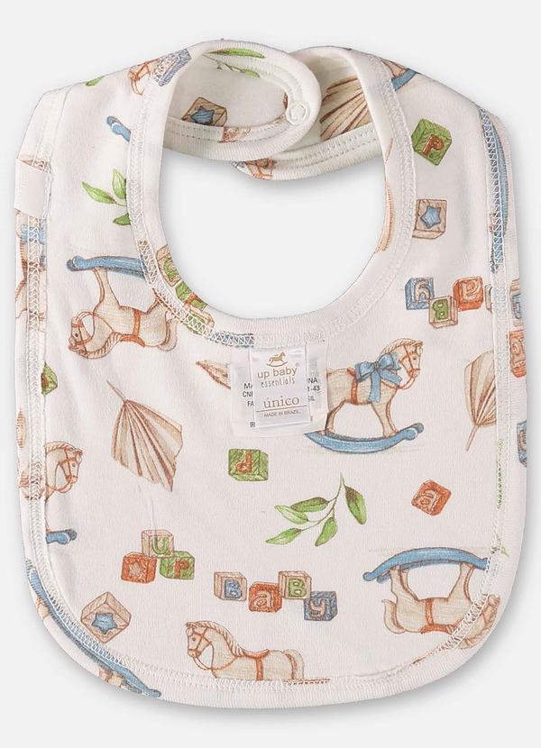 Up Baby - Babador Comfy Unissex para Bebê Off White 3