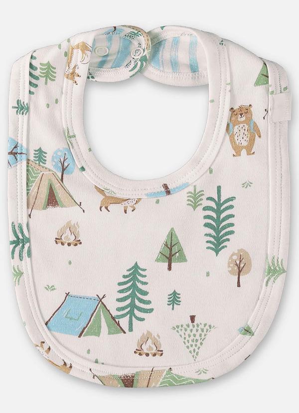 Up Baby - Babador Comfy Unissex para Bebê Off White 2