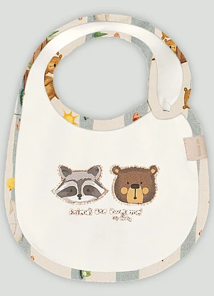 Babador Comfy Unissex para Bebê Up Baby Branco - UP BABY