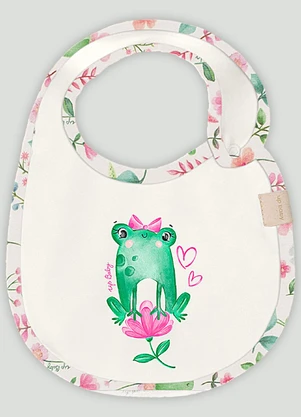 Babador Comfy Unissex para Bebê Up Baby Branco - UP BABY