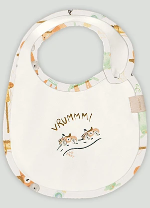 Babador Comfy Unissex para Bebê Up Baby Branco - UP BABY