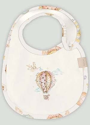 Babador Comfy Unissex para Bebê Up Baby Branco - UP BABY