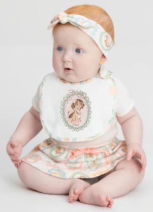 Babador Comfy Unissex para Bebê Up Baby Branco - UP BABY