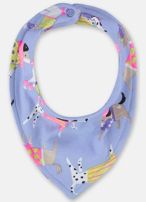 Up Baby - Babador em Suedine para Bebê Azul - UP BABY