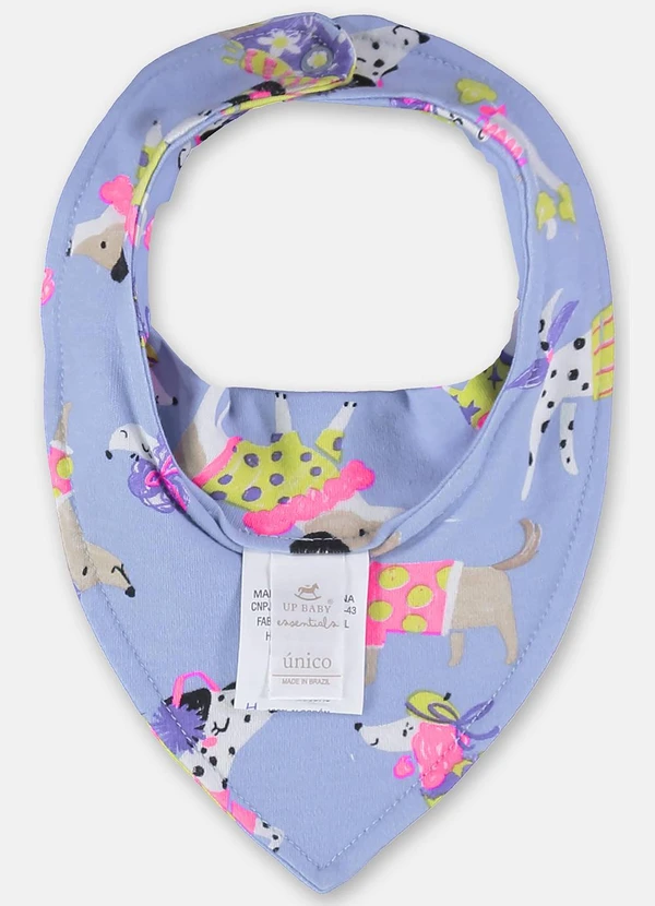 Up Baby - Babador em Suedine para Bebê Azul 2