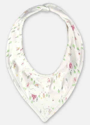 Up Baby - Babador para Bebê Menina Bege - UP BABY