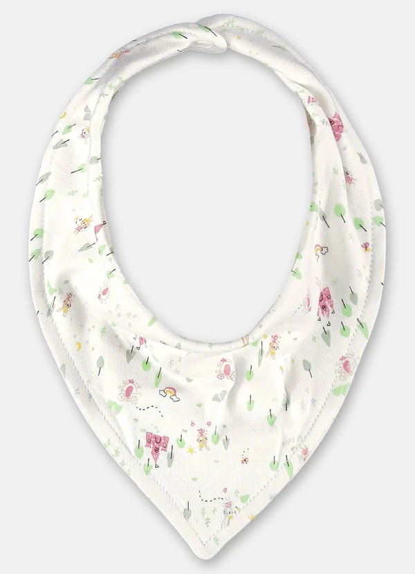 Up Baby - Babador para Bebê Menina Bege