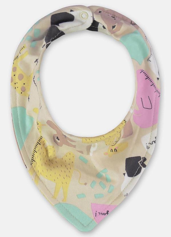 Up Baby - Babador para Bebê Menina Bege