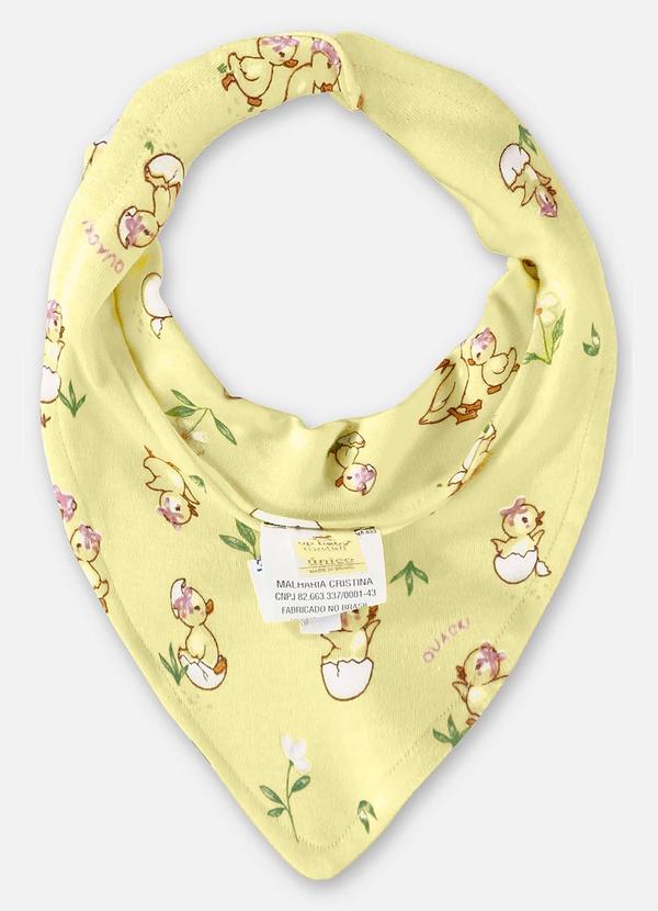 Up Baby - Babador para Bebê Menina em Suedine Bege 2