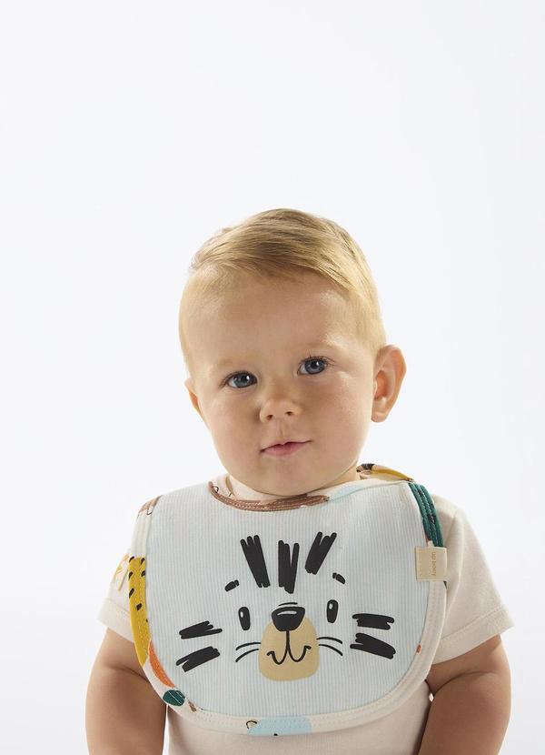 Up Baby - Babador Suedine Unissex Bebê Azul