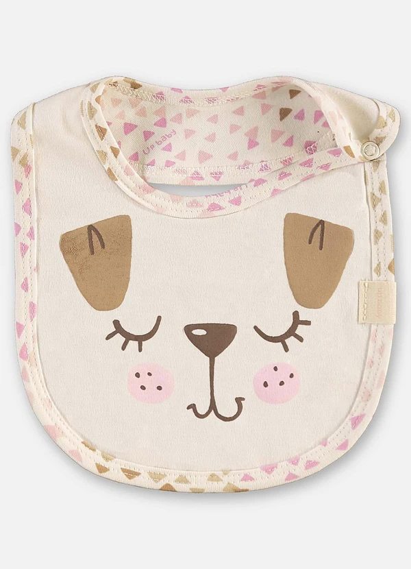 Up Baby - Babador Suedine Unissex Bebê Bege 2