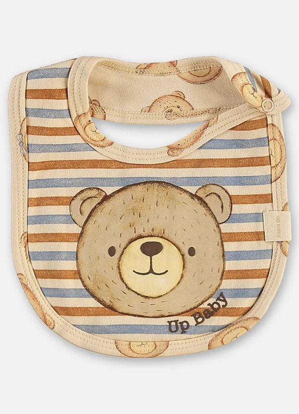 Up Baby - Babador Suedine Unissex Bebê Marrom 2