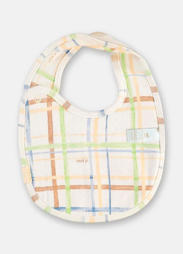 Up Baby - Babador Unissex Bebê Forro Plástico Up Baby Bege 3