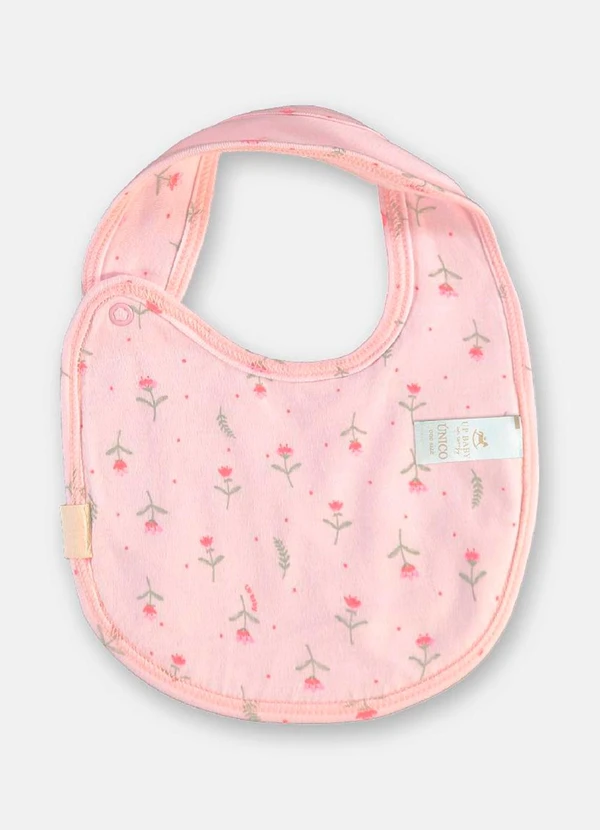 Up Baby - Babador Unissex Bebê Forro Plástico Rosa 3