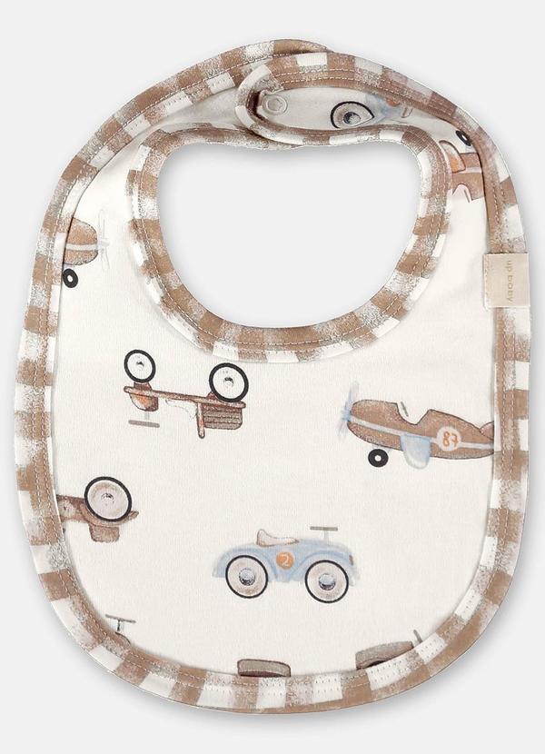 Up Baby - Babador Unissex para Bebê Bege