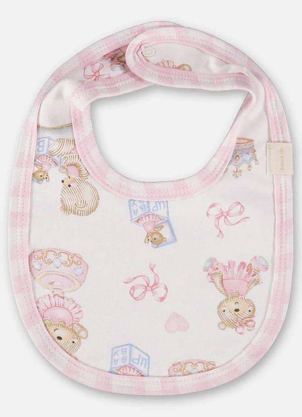 Up Baby - Babador Unissex para Bebê Rosa