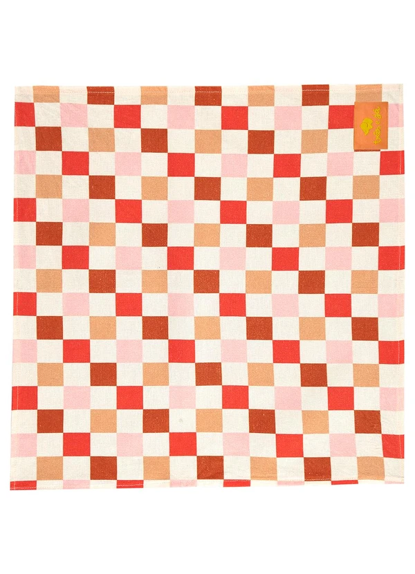 Três e Já - Bandana Unissex em Viscolinho Bege 1