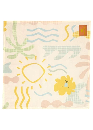 Três e Já - Bandana Unissex em Viscolinho Bege - TRÊS E JÁ