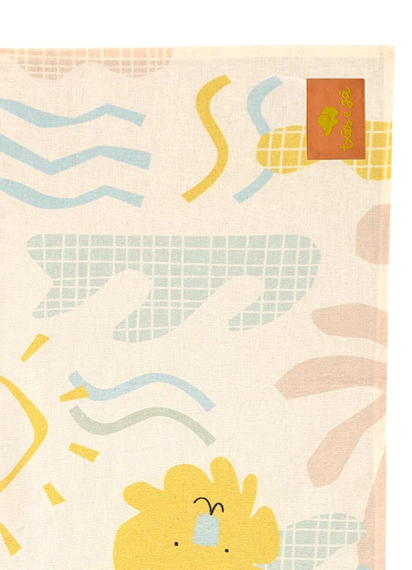 Três e Já - Bandana Unissex em Viscolinho Bege 2