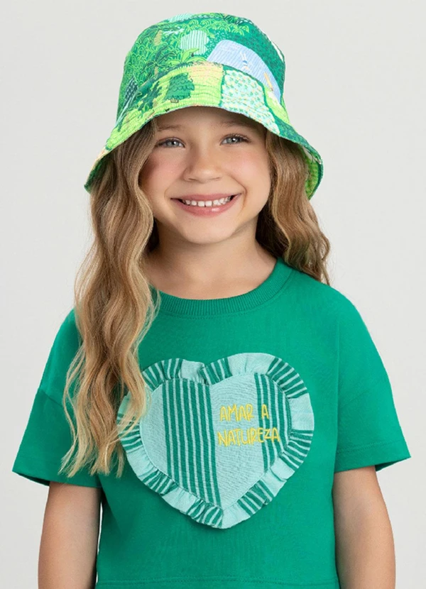 Três e Já - Chapéu Bucket Natureza Três e Já Verde